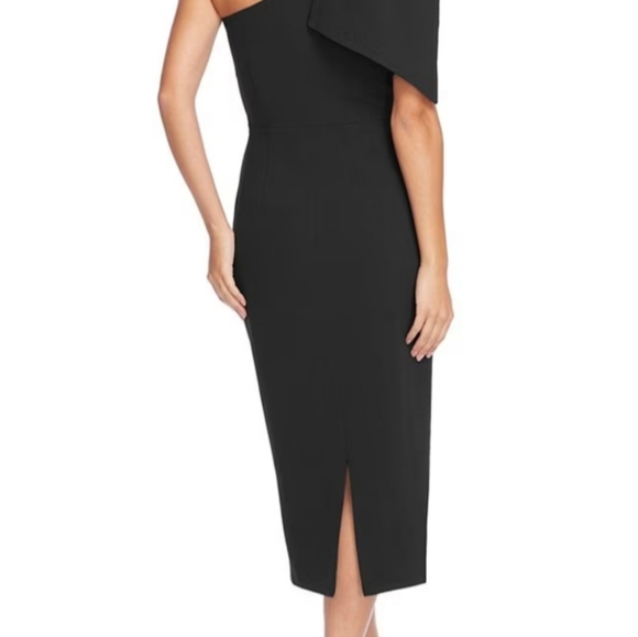 Dress the Population Tiffany One Shoulder Bow Detail Sleeveless Back size S - Picture 3 of 9